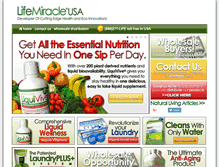 Tablet Screenshot of lifemiracleusa.com
